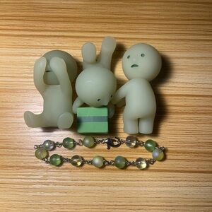 Glow-in-the-Dark Figurines with Beaded Bracelet